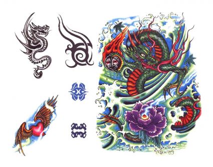 Dragon Images Tattoo In Color